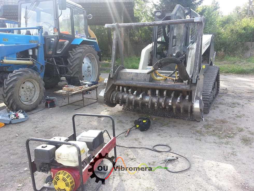 Balancing a mulcher rotor using the Balanset-1 instrument